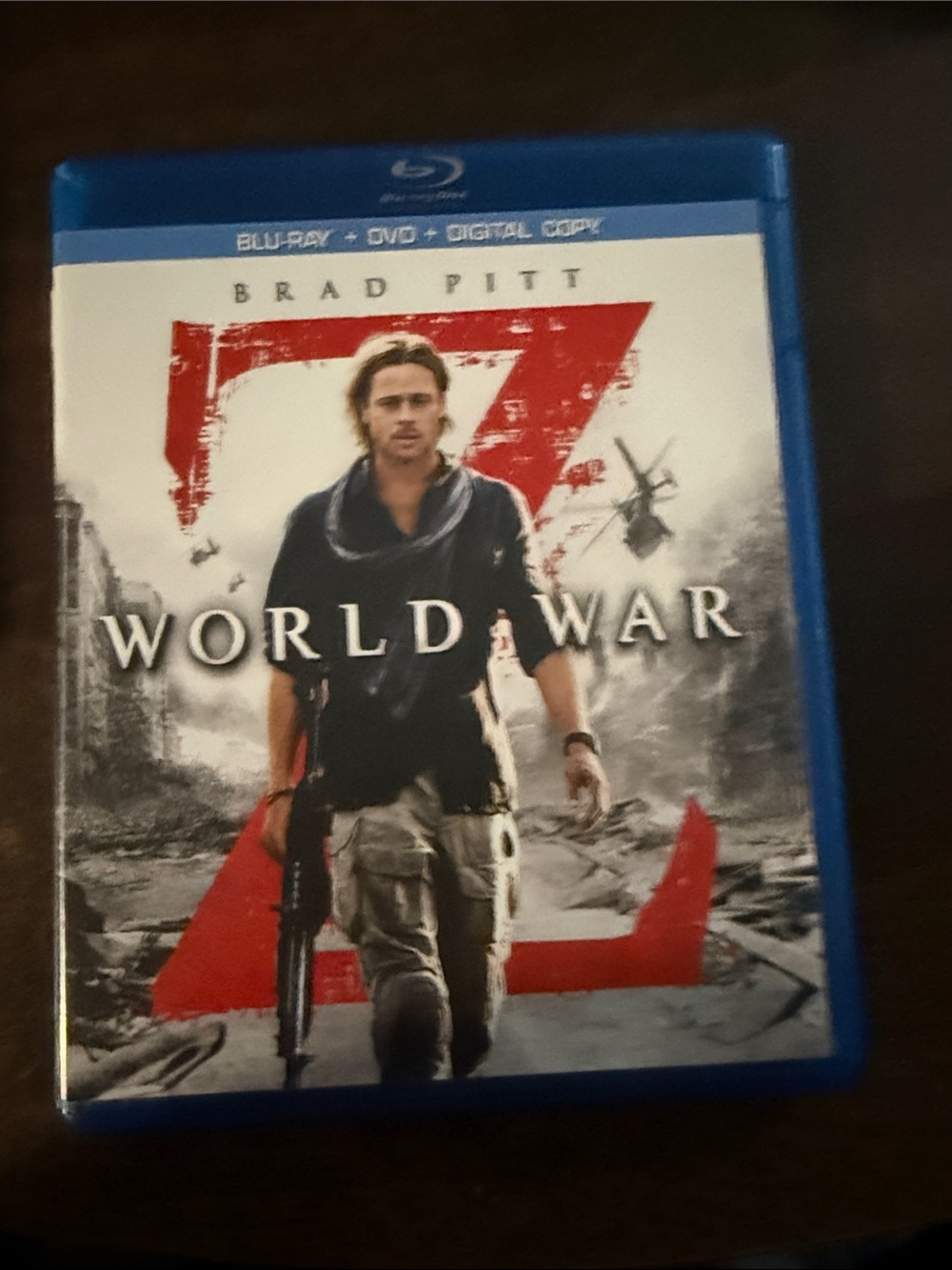 World War Z (Blu-ray) - Brad Pitt - Blue Case